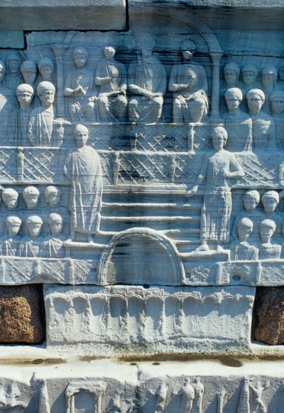 Relief on the base of the Obelisk of Theodosius I by Roman